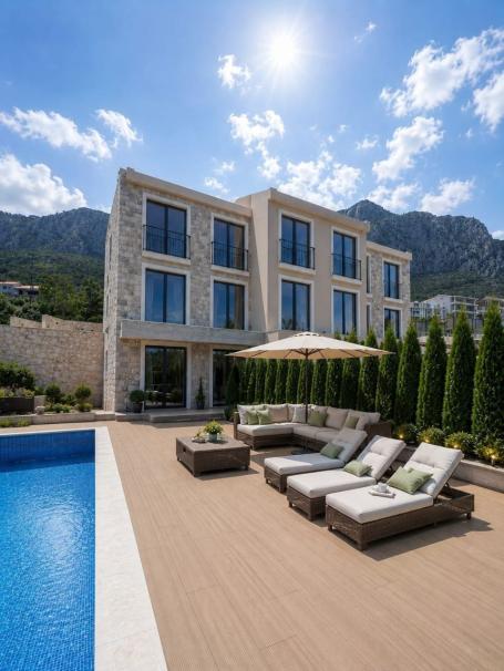Townhouse luksuzna vila u ekskluzivnom kompleksu od 9 jedinica sa bazenom, garažom i panoramskim pog
