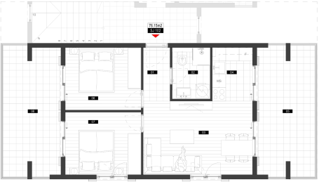 Prodaja, Stan, 76.15m2 , Tivat