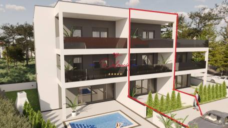 Vir, apartman S2 na 3 kata, krovna terasa južna strana