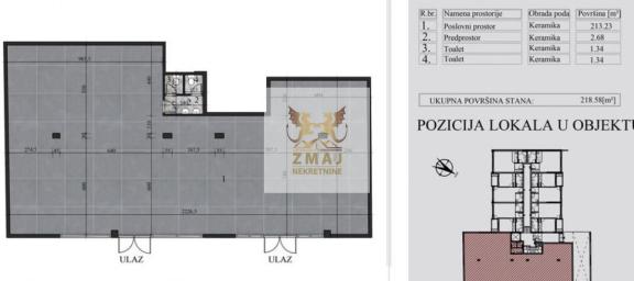 ODLIČAN LOKAL NA GRBAVICI - POTPUNO NOV - NOVOGRADNJA