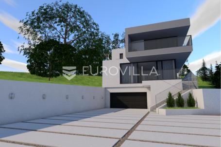 Zagreb, Gračani, luksuzna vila 374 m² s vanjskim grijanim bazenom, NOVOGRADNJA