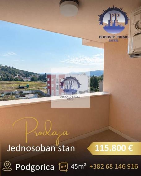 PRODAJE SE JEDNOSOBAN STAN | 45m² | 115.800€ – ZAGORIČ, PODGORICA