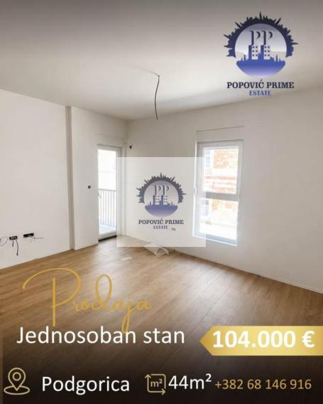 Prodaja, Garsonjera, 44m2 , Zabjelo