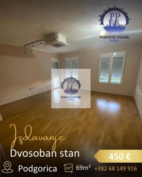 Izdavanje, Stan, 69m2 , Zabjelo