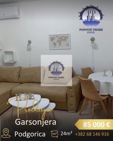 PRODAJE SE GARSONJERA | 24m² | 85.000€ – PODGORICA