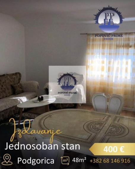 IZDAJE SE JEDNOSOBAN STAN, STARI AERODROM 400€