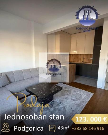 PRODAJE SE JEDNOSOBAN STAN | ZABJELO | 43 m² | 123.000 €