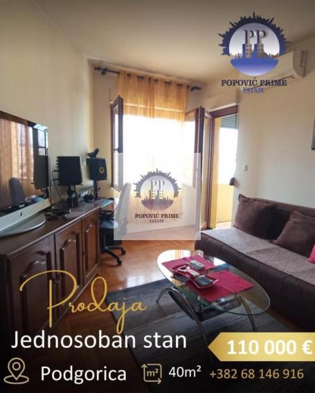 PRODAJE SE JEDNOSOBAN STAN | 40m² – STARI AERODROM, PODGORICA