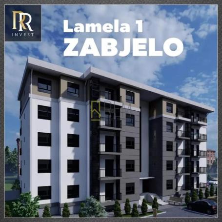 Prodaja-dvosoban stan u izgradnji, površine 70.39 m2 sa parkingom- Zabjelo