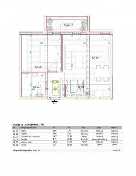 Prodajemo - jednosoban stan povrsine 44m2 sa prkingom, Donja Gorica