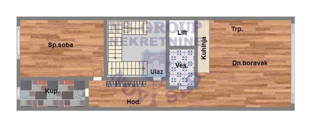Dvosoban 52m2 Bulevar patrijarha Pavla