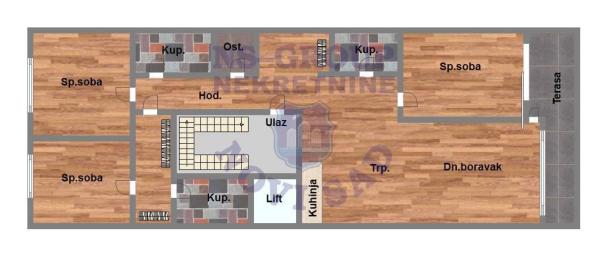 Četvorosoban 120m2 Bulevar patrijarha Pavla