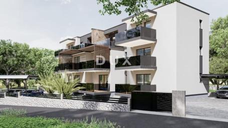 RIJEKA, PODMURVICE- stan 59m2 u novogradnji s pogledom na more, DB+2S, 1. kat- STAN 2D