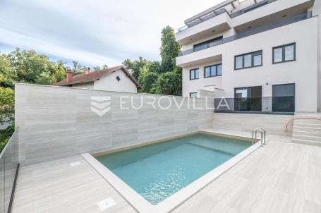 Zagreb, Šestine, luksuzan četverosoban stan s bazenom i vrtom NOVOGRADNJA, 192 m², 2 parkirna mjesta