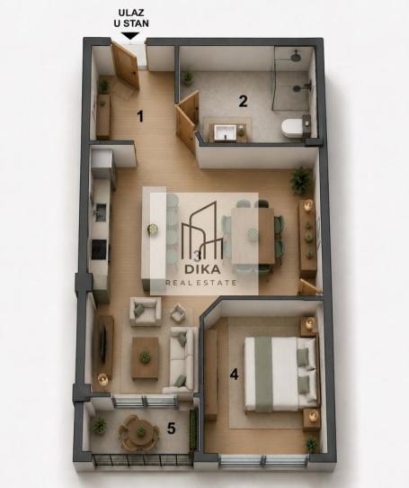 Hit ponuda - Cvetkova pijaca - Novogradnja - 1.5 - 34,88m²