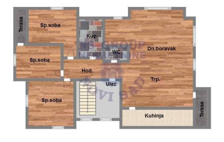 Četvorosoban 101m2 Adice