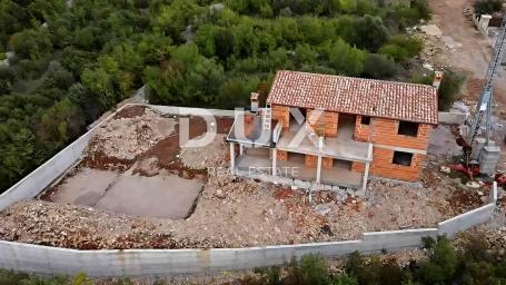 ISTRA, RABAC - Kuća u izgradnji s pogledom na more