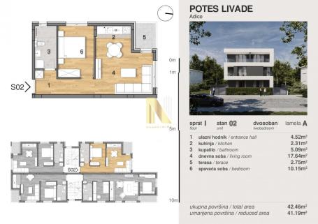 Adice - premium kvalitet gradnje - 1.5 stan - cena sa PDV-om
