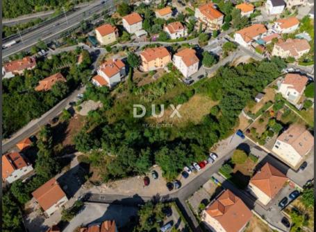 RIJEKA, ZAMET- građevinsko zemljište 3000m2 s pogledom na more s idejnim projektom za stambenu zgrad
