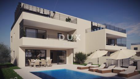 Vir, dvojna vila, 223 m², bazen, pogled na more