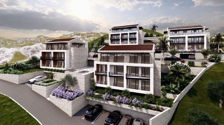 Prodaja jednosobnog stana 55 m² u izgradnji sa pogledom na more – Muo, Kotor