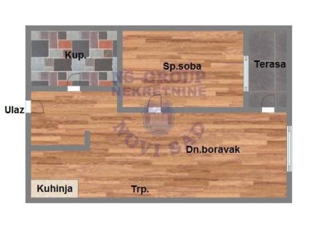 Dvosoban 43m2 Telep