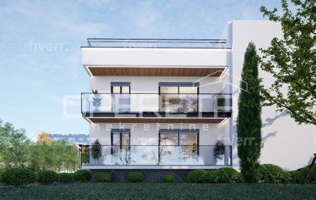 MODERAN STAN U NOVOGRADNJI – PRIZEMLJE, 2 SPAVAĆE SOBE I KROVNA TERASA S POGLEDO