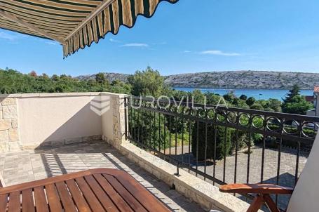 Rab, Barbat, dvosoban stan s pogledom n more, 250 m od mora, 54 m²
