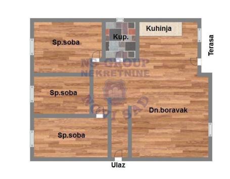 Četvorosoban 84m2 Veternik