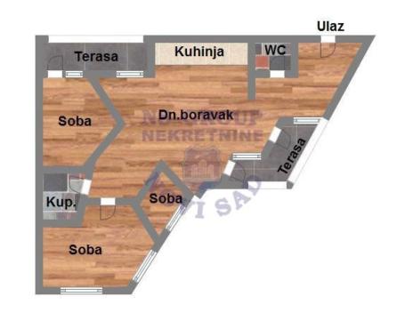 Troiposoban 91m2 Mišeluk