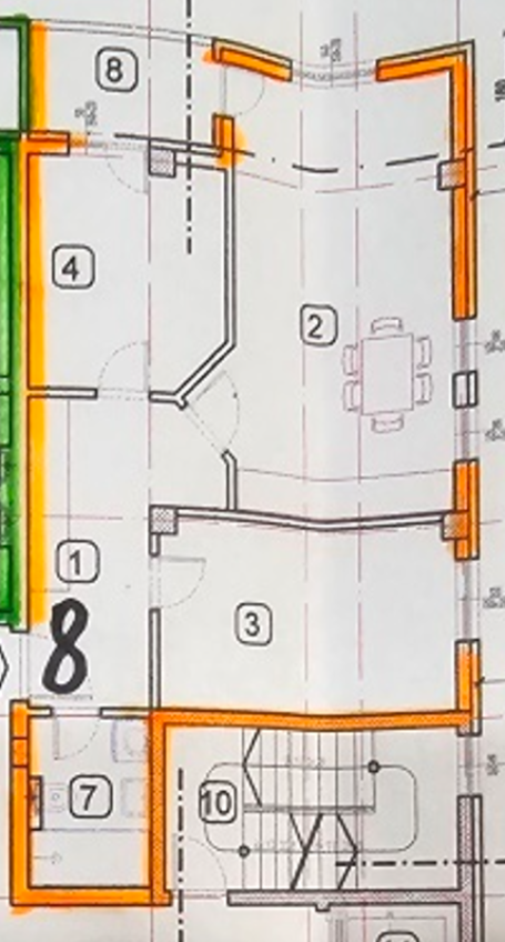 Dvoiposoban stan u porodičnom stambenom objektu u novogradnji sa PDV-om, Čalije ID#8639