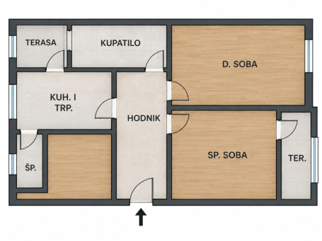 Dvosoban stan na odličnoj lokaciji kod Narodnog pozorišta ID#8973